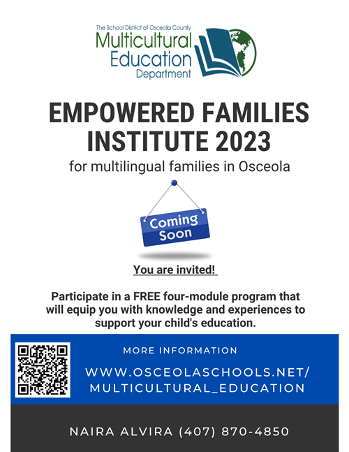 Empowered Families Institute 2023/Instituto Para Familias Empoderadas