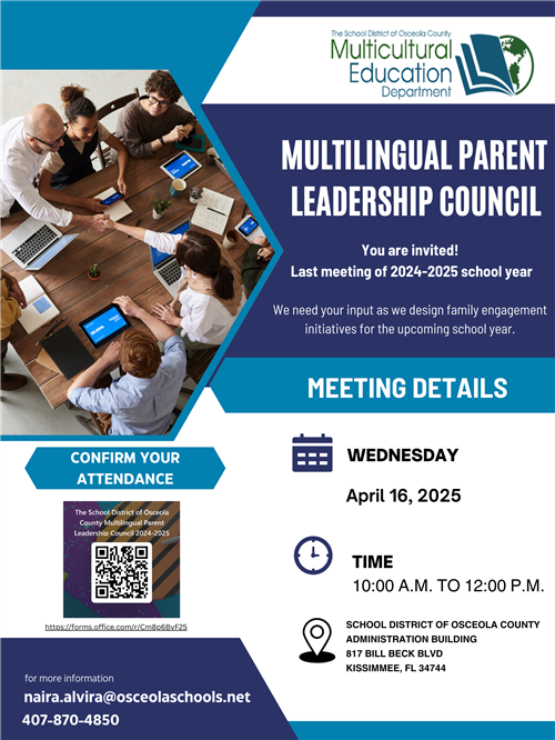 Multilingual Parent Leadership Council 24-25