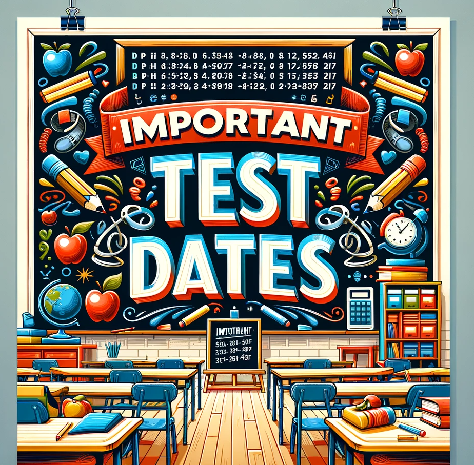  Important TEST Dates