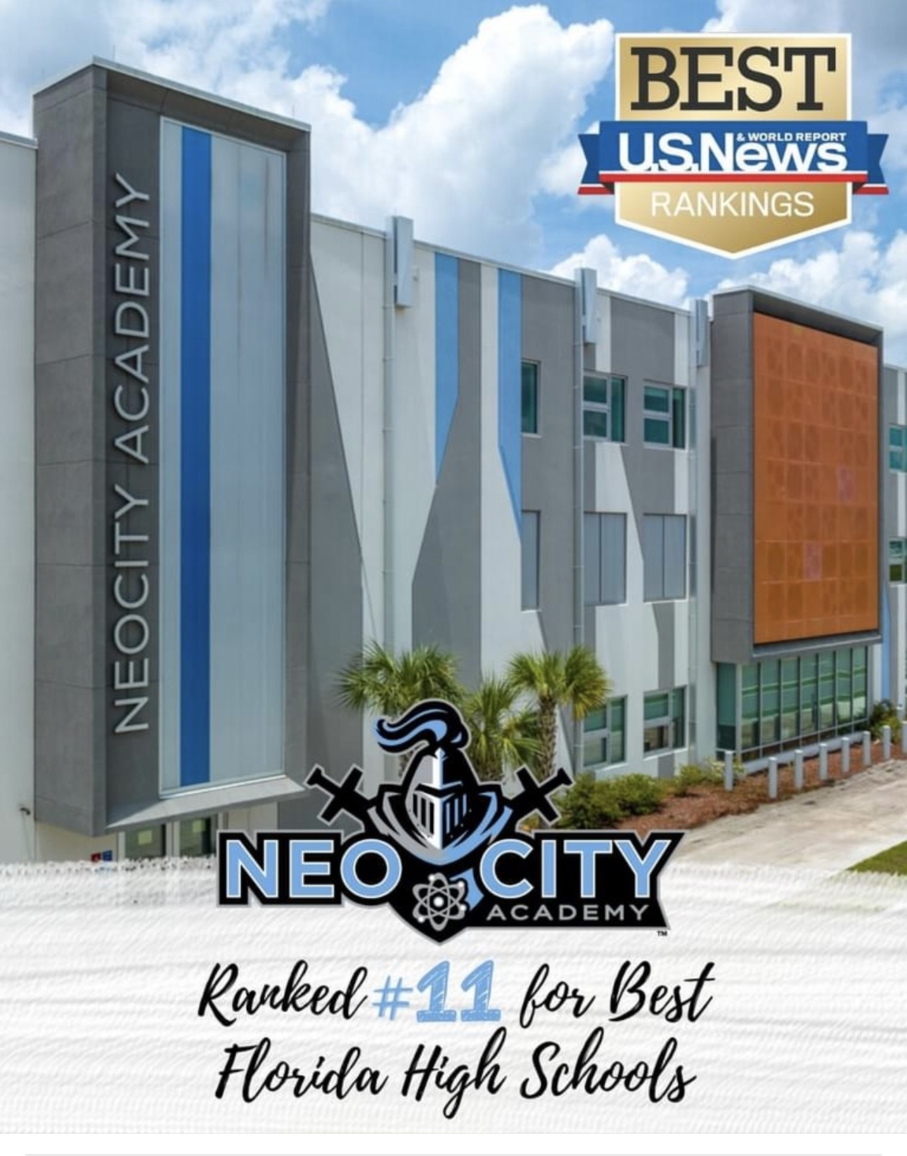 photo labeling neocity academy as 11th in the state